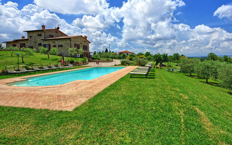 Villa Farneta: Esterni, Giardino, Piscina