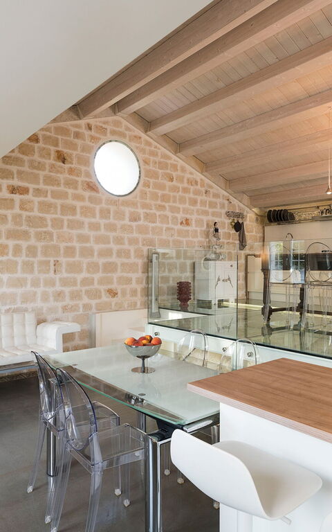 Villa Luna: Cucina, Soggiorno