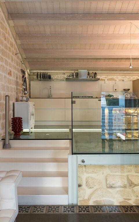 Villa Luna: Cucina, Soggiorno