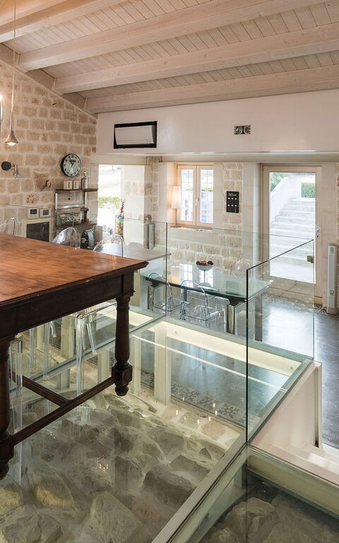 Villa Luna: Cucina, Soggiorno