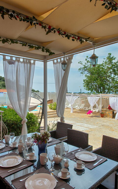 Villa Giador: all'aperto, Balcone / Terrazza / Patio