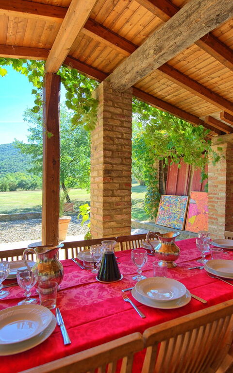 Villa Edo: all'aperto, Sala da pranzo