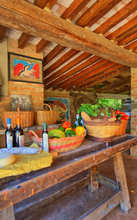 Villa Edo: all'aperto, Camera da letto, Sala da pranzo