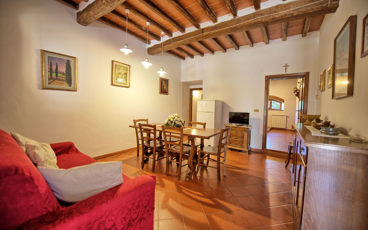 Alloggio Loggiato: Sala da pranzo, Soggiorno