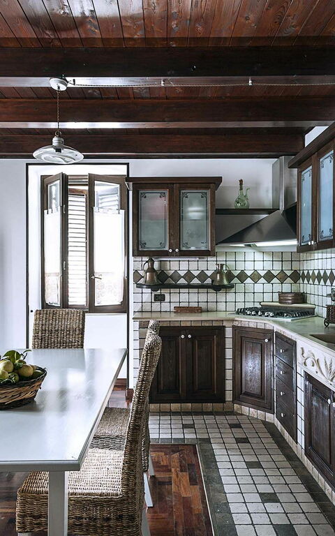 Villa Carolina: Cucina, Sala da pranzo