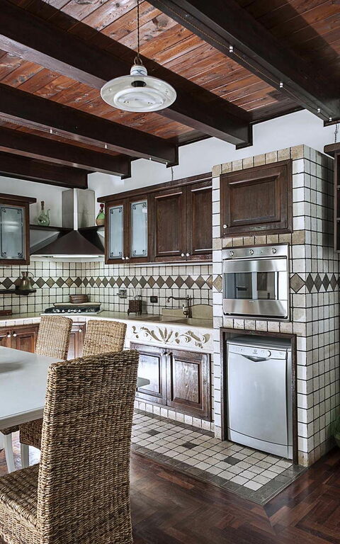 Villa Carolina: Cucina, Sala da pranzo