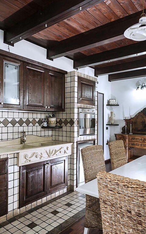 Villa Carolina: Cucina, Sala da pranzo