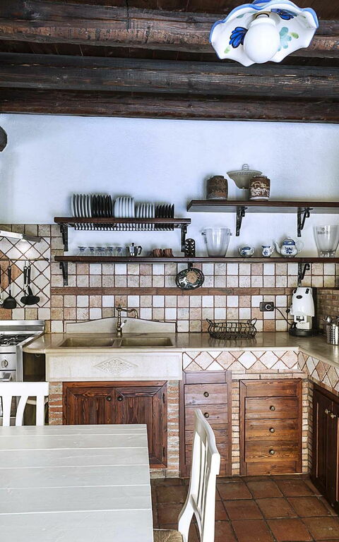 Villa Carolina: Cucina, Sala da pranzo