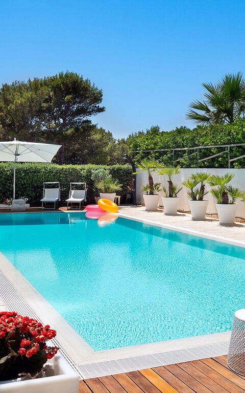 Villa Bellini: Giardino, Piscina