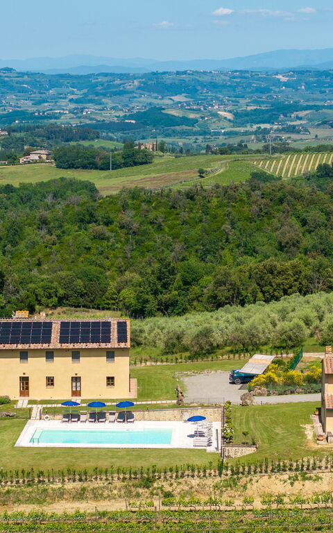 Villa Il Caggio: Piscina, Vista Panoramica
