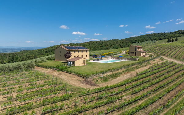 Villa Il Caggio: Piscina, Vista Panoramica