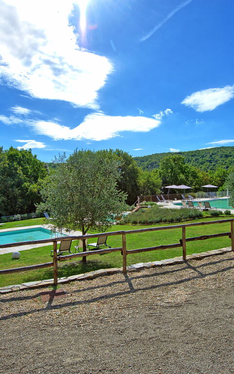 Borgo Mulignone: Giardino, Piscina