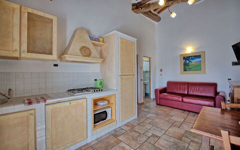 Alloggio Mulignone 14: Cucina, Sala da pranzo, Soggiorno