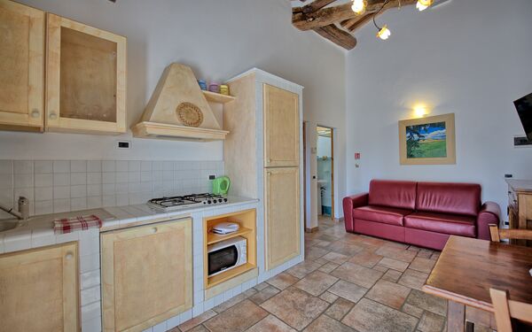 Alloggio Mulignone 14: Cucina, Sala da pranzo, Soggiorno