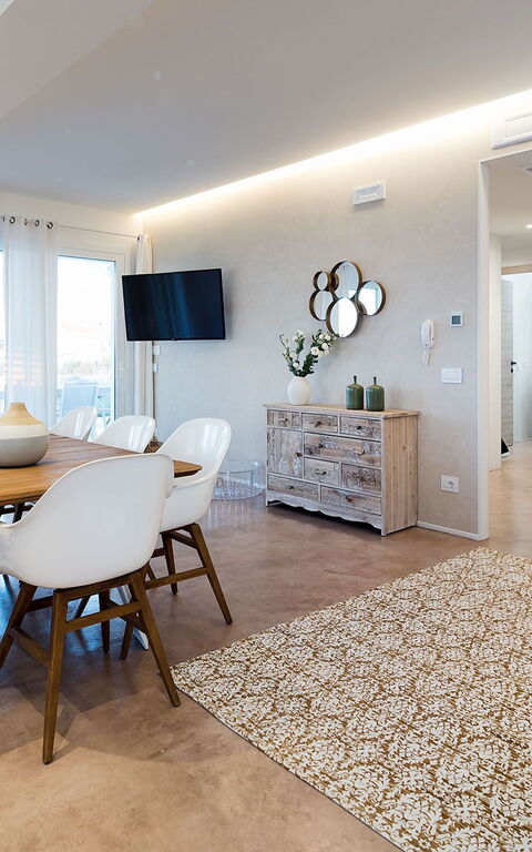 Villa San Lorenzo Palma: Cucina, Sala da pranzo, Soggiorno