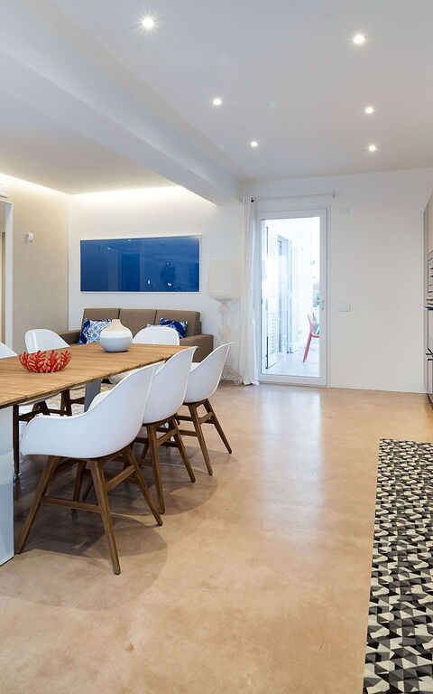 Villa San Lorenzo Palma: Cucina, Sala da pranzo, Soggiorno