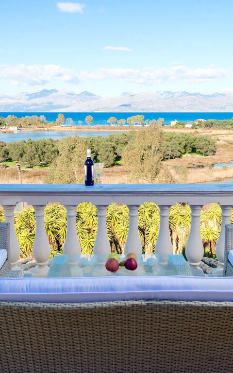 Villa Corfu Panorama: Balcone / Terrazza / Patio, Vista Panoramica