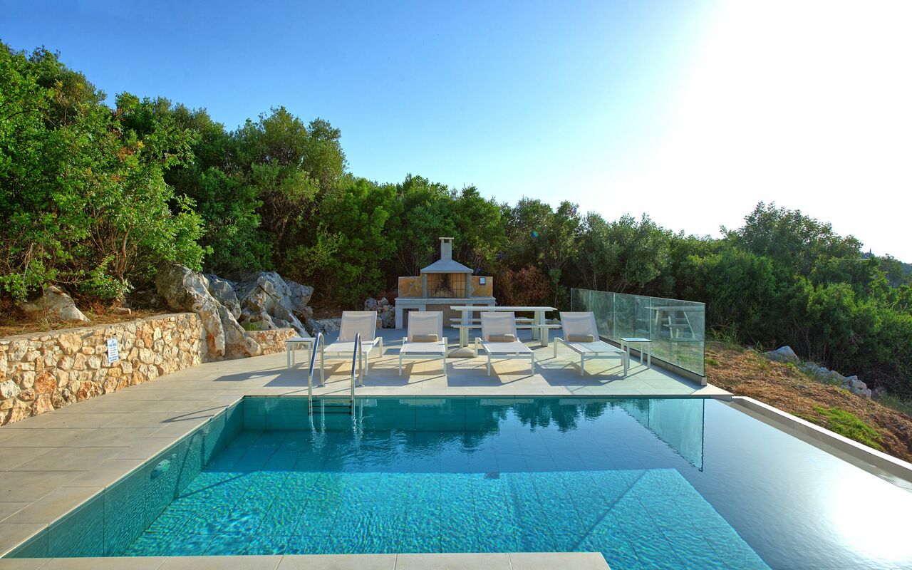 Villa Athena: all'aperto, Giardino, Piscina