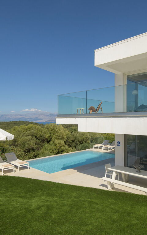 Villa Nafsika: all'aperto, Esterni, Giardino, Piscina, Vista Panoramica