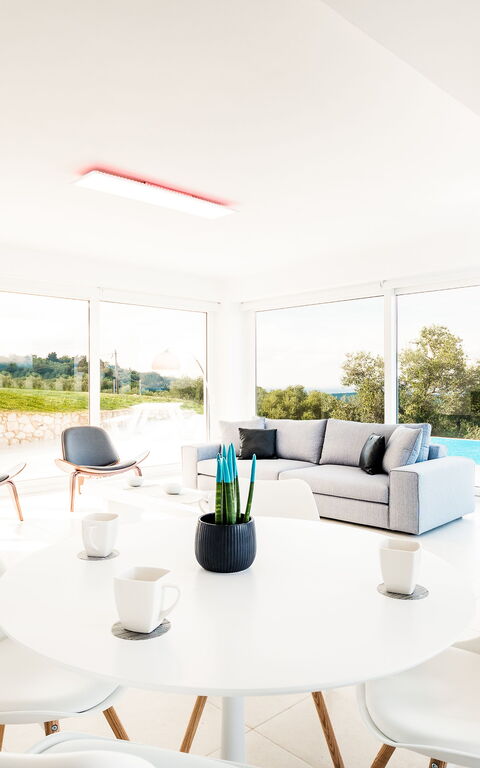 Villa Arete: Cucina, Sala da pranzo, Soggiorno