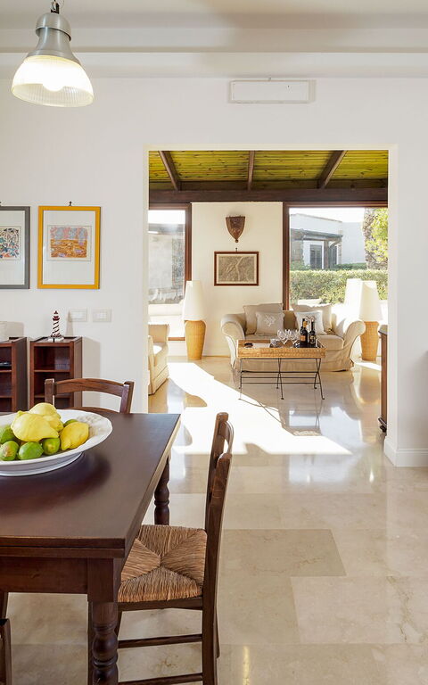 Villa Cala Mancina: Sala da pranzo