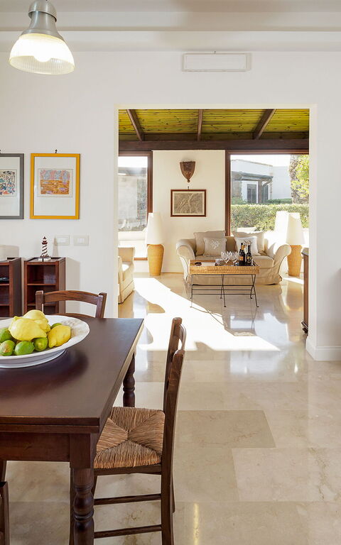 Villa Cala Mancina: Sala da pranzo