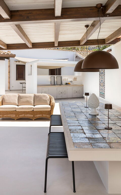 Villa Cala Mancina: all'aperto, Balcone / Terrazza / Patio, Esterni