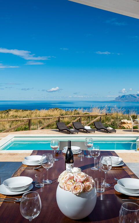 Villa Livreri: all'aperto, Balcone / Terrazza / Patio, Estate, Piscina, Vista Panoramica