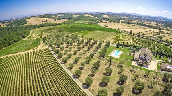Villa le Buche: Estate, Vista Panoramica