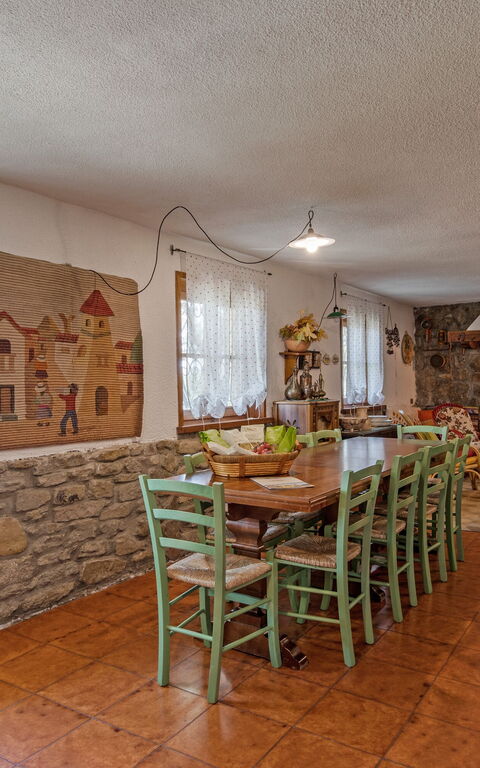 Casale Condottiero: Cucina, Sala da pranzo