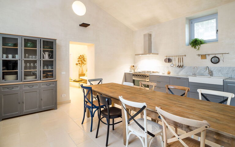 Villa Dimora Pura: Cucina, Sala da pranzo