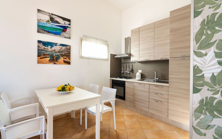 Alloggio Euthalia: Cucina, Sala da pranzo, Soggiorno
