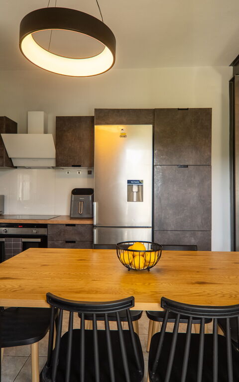 Villa Eftychia: Cucina, Sala da pranzo