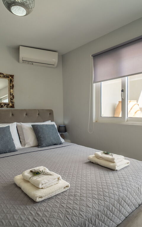 Villa Eftychia: Camera da letto