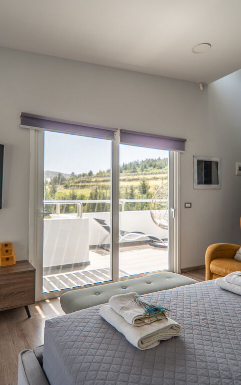 Villa Eftychia: Camera da letto