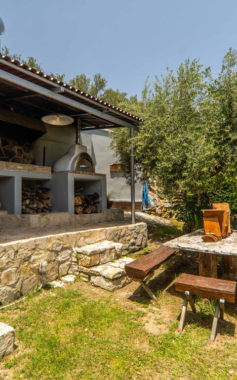 Villa Eftychia: all'aperto, Balcone / Terrazza / Patio, Giardino