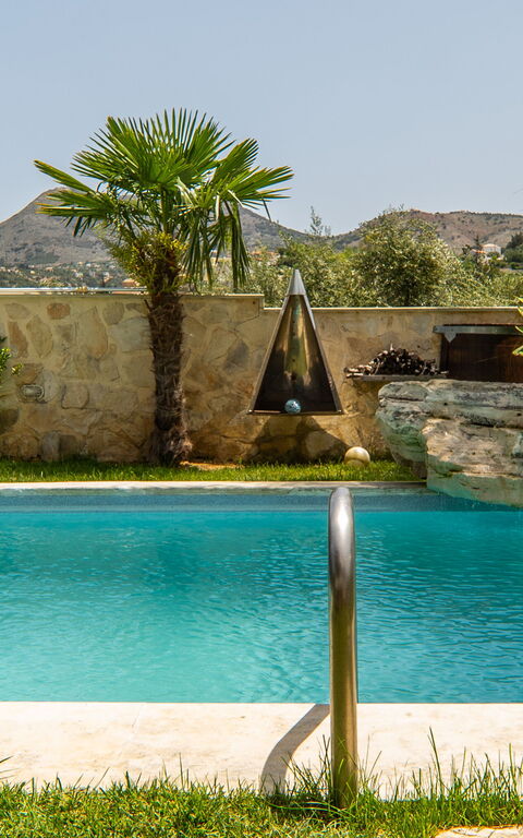 Villa Eftychia: all'aperto, Piscina, Vista Panoramica