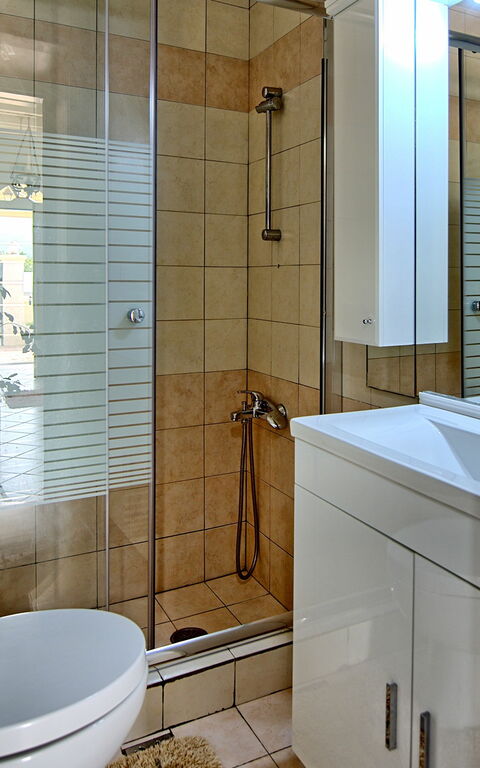 Beach Villa Athanasia: Bagno