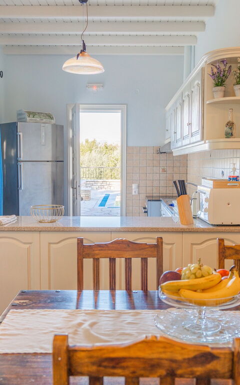 Villa Dimitris: Cucina, Sala da pranzo