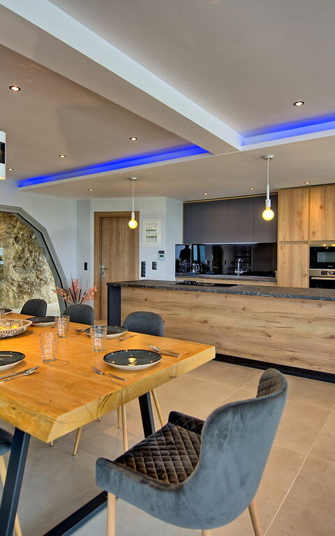 Villa Prokimea: Cucina, Sala da pranzo, Soggiorno