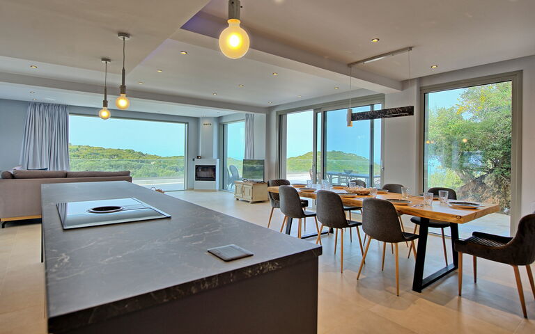 Villa Prokimea: Cucina, Sala da pranzo