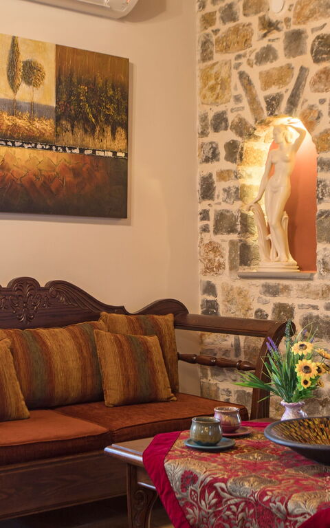 Villa Antina: Camera da letto, Soggiorno