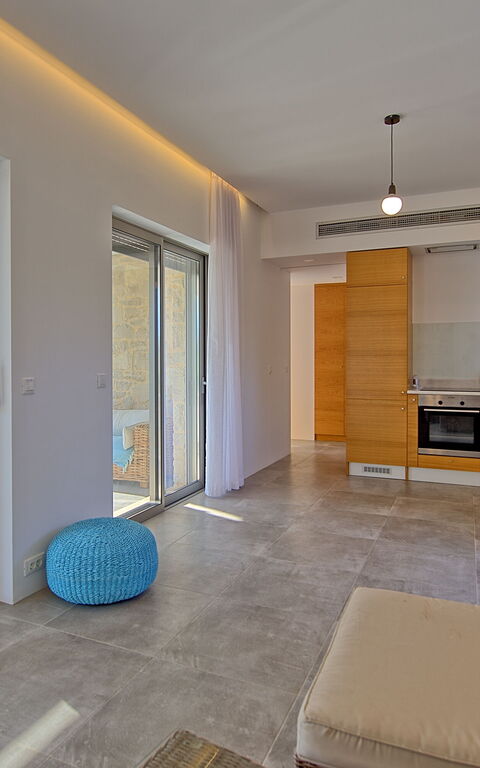 Villa Bluewhite: Cucina, Soggiorno