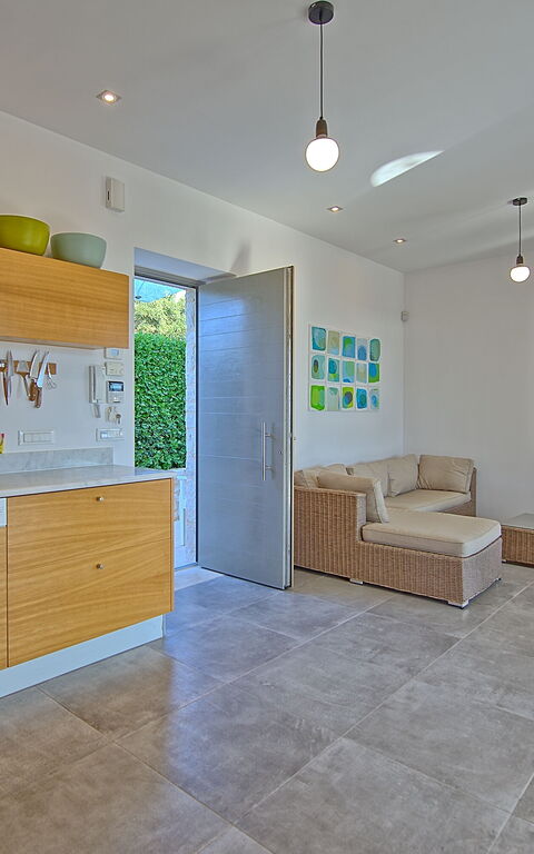 Villa Bluewhite: Cucina, Soggiorno