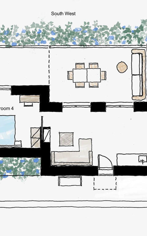 Villa Bluewhite: Planimetria