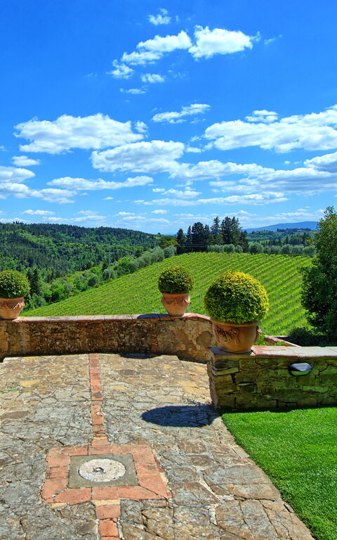 Villa Paneretta: all'aperto, Estate