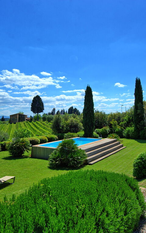 Villa Paneretta: all'aperto, Estate, Giardino, Piscina