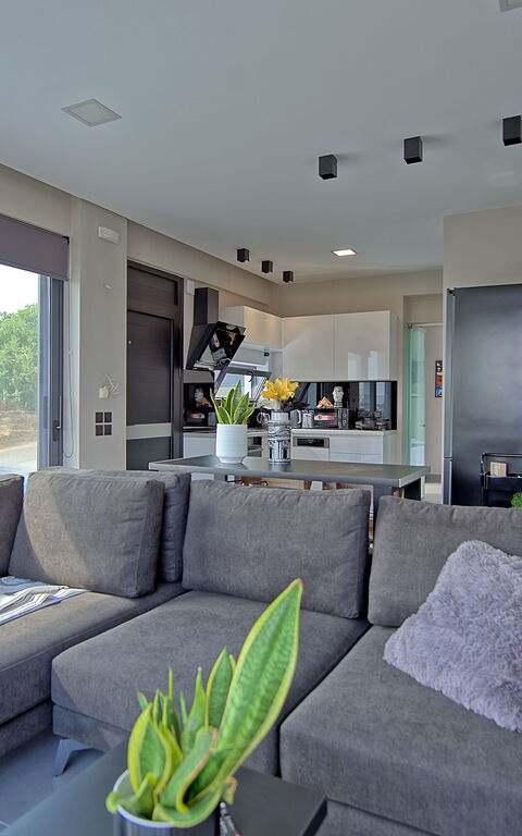 Villa Popi: Cucina, Soggiorno