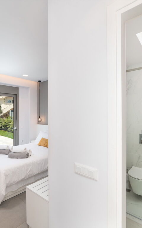 Villa Ampela: Bagno, Camera da letto