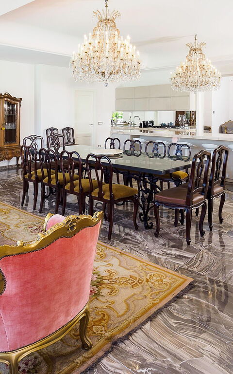 Villa Estella: Cucina, Sala da pranzo